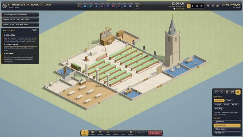 The sightlines map view.